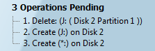 operations pending partition